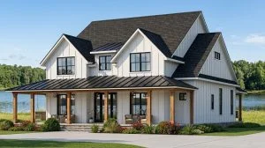 CHD-24409 Beach House Plan – Front Elevation