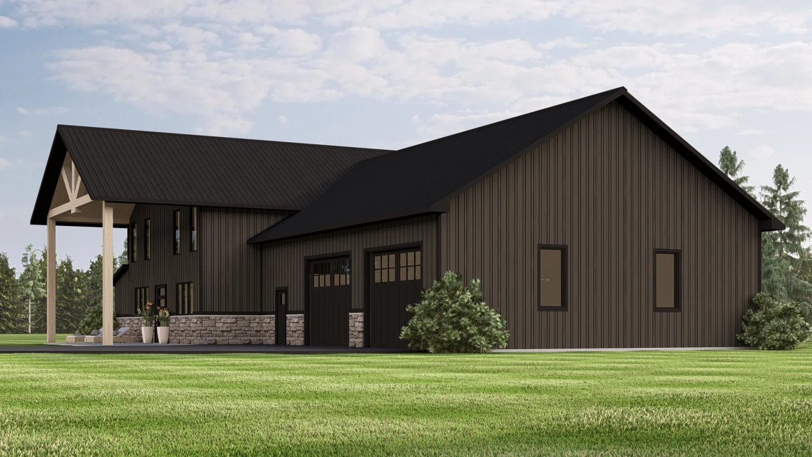 CHD-24413 Barndominium House Plan – Photo 1