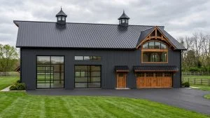 CHD-24422 Barndominium House Plan – Front Elevation