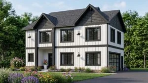 CHD-24436 Beach House Plan – Front Elevation