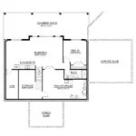 CHD-24445 Beach House Plan – Basement Floor Plan