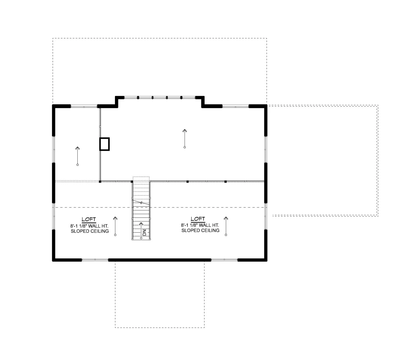 CHD-24445 Beach House Plan – Second Floor Plan