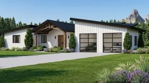 CHD-24447 Beach House Plan – Front Elevation