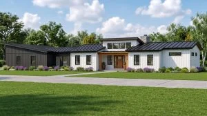 CHD-24456 Beach House Plan – Front Elevation