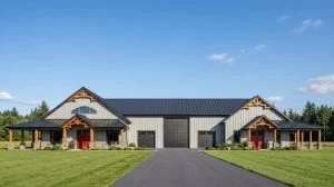 CHD-24478 Barndominium House Plan – Front Elevation