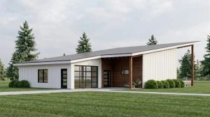 CHD-24480 Beach House Plan – Front Elevation