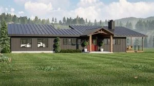 CHD-24505 Beach House Plan – Front Elevation