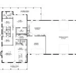CHD-2472 Barndominium House Plan – First Floor Plan