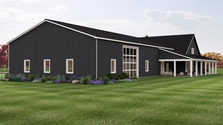 CHD-2472 Barndominium House Plan – Photo 1