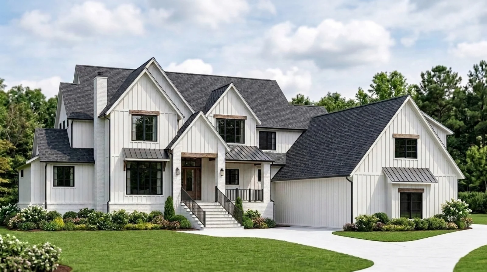 CHD-2502 Beach House Plan – Front Elevation