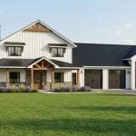 CHD-25108 Barndominium House Plan – Front Elevation
