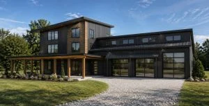 CHD-25122 Beach House Plan – Front Elevation