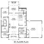 CHD-25123 Country House Plan – Main Floor Plan