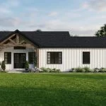 CHD-25123 Country House Plan – Front Elevation