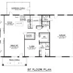 CHD-25132 Barndominium House Plan – Main Floor Plan