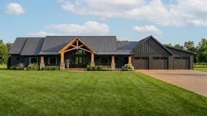 CHD-25135 Barndominium House Plan – Front Elevation