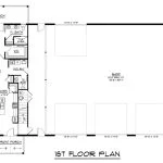 CHD-25136 Barndominium House Plan – First Floor Plan