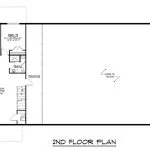 CHD-25136 Barndominium House Plan – Second Floor Plan
