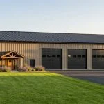 CHD-25136 Barndominium House Plan – Front Elevation