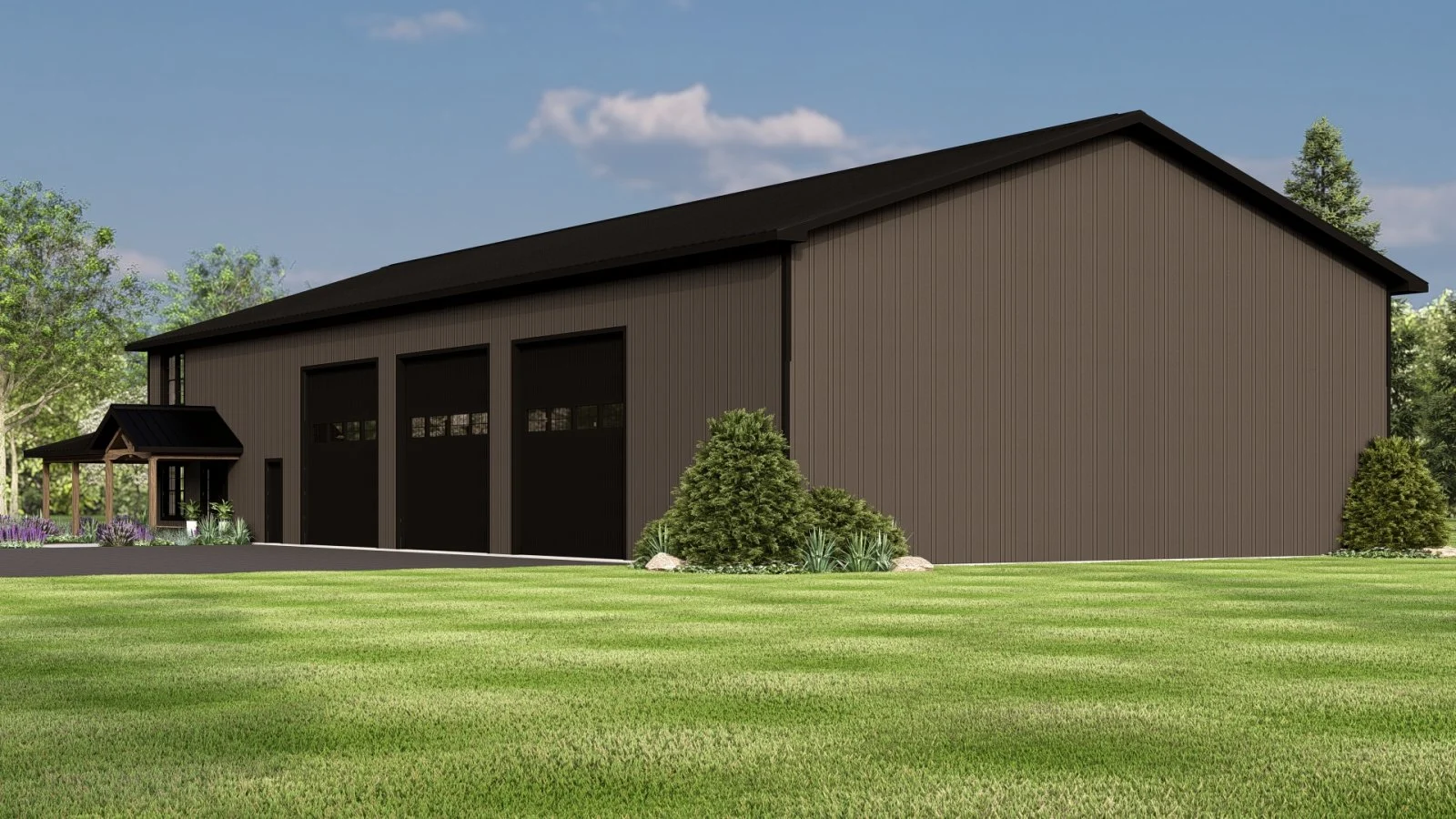 CHD-25136 Barndominium House Plan – Photo 1