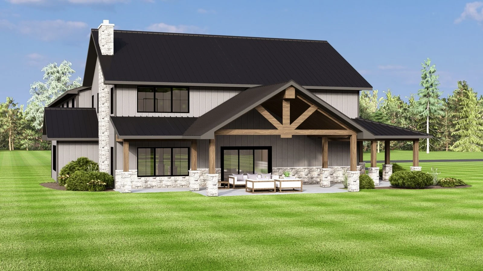 CHD-25140 Barndominium House Plan – Photo 2