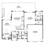 CHD-25146 Beach House Plan – First Floor Plan