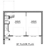 CHD-25151 Beach House Plan – First Floor Plan