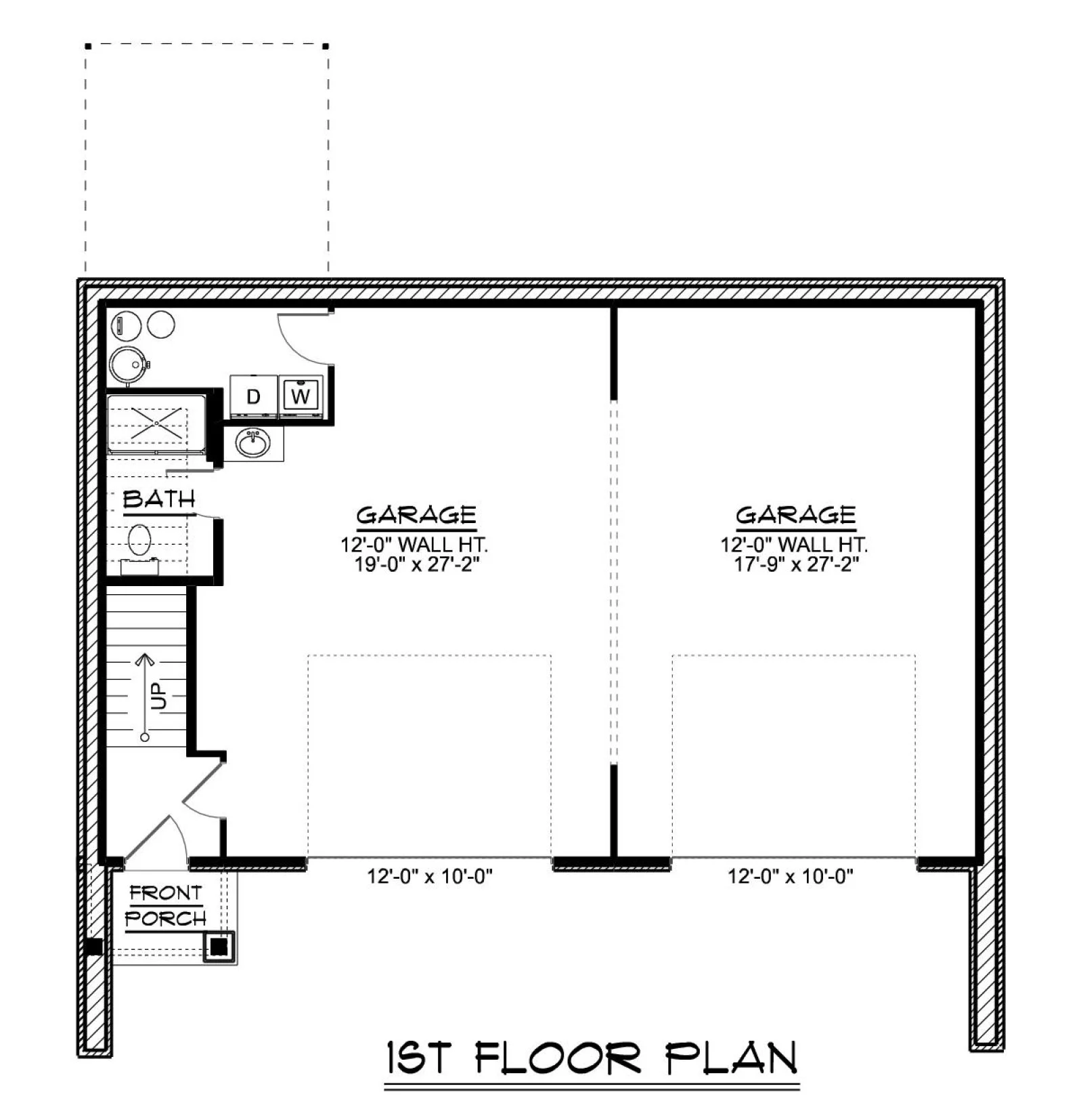 CHD-25151 Beach House Plan – First Floor Plan