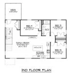 CHD-25151 Beach House Plan – Second Floor Plan