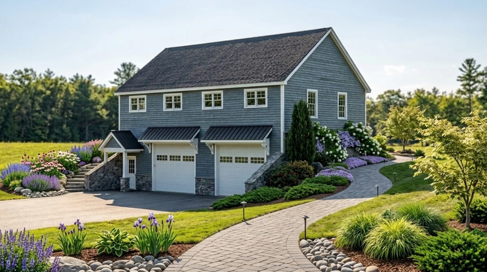 CHD-25151 Beach House Plan – Front Elevation
