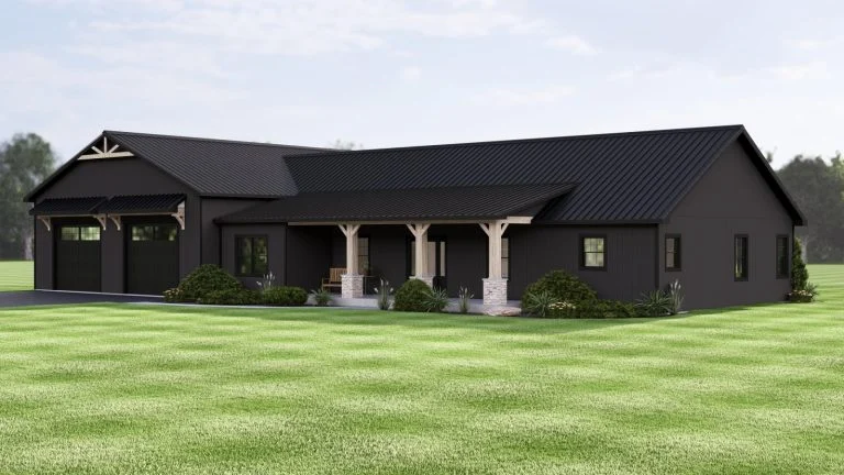 CHD-25155 Barndominium House Plan – Photo 1