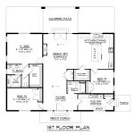 CHD-25161 Beach House Plan – Main Floor Plan