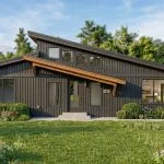 CHD-25161 Beach House Plan – Front Elevation