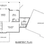 CHD-25181 Contemporary House Plan – Basement Floor Plan