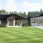 CHD-25181 Contemporary House Plan – Photo 1