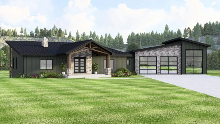CHD-25181 Contemporary House Plan – Photo 1