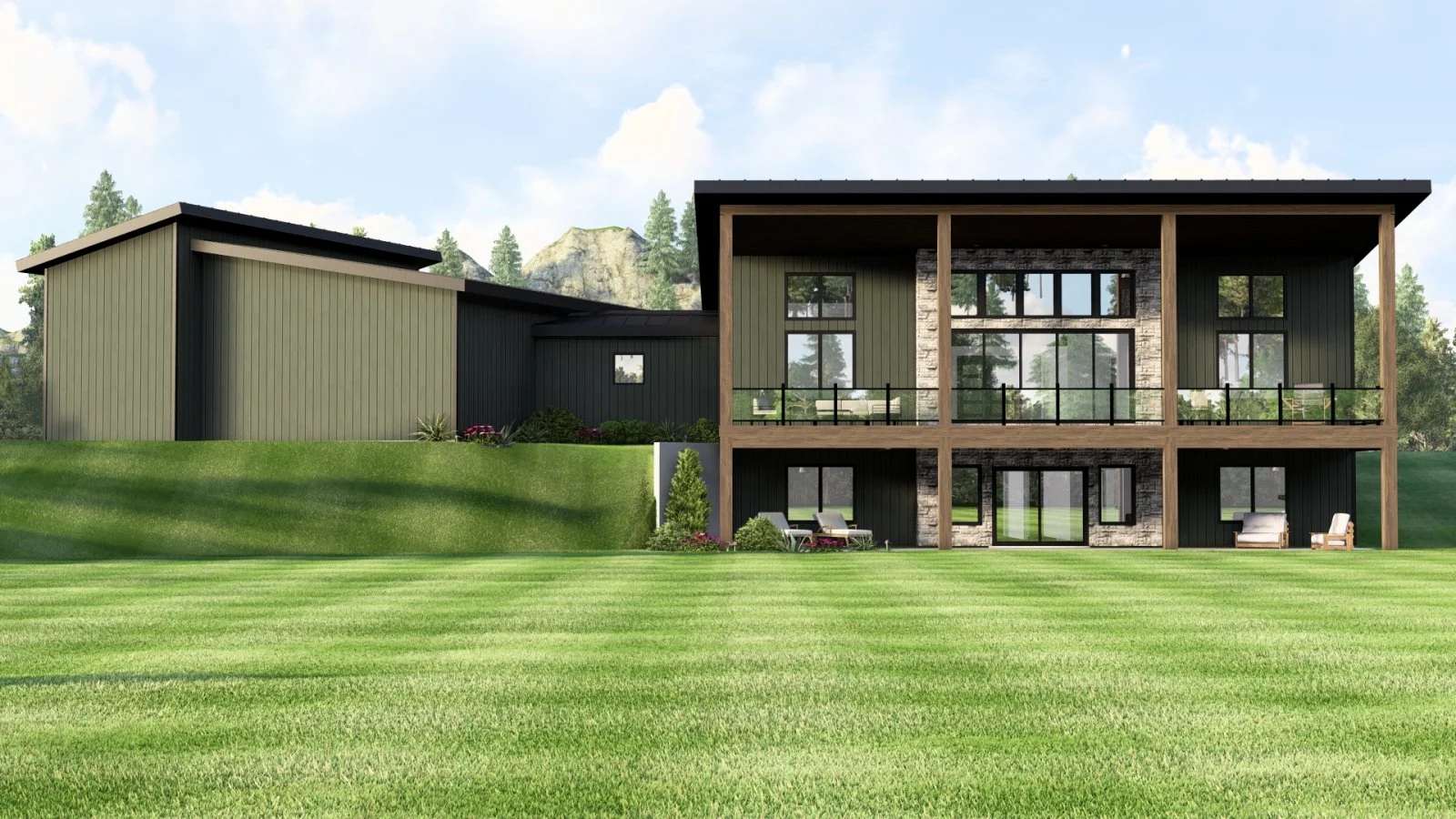 CHD-25181 Contemporary House Plan – Photo 2
