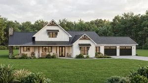 CHD-25182 Cottage House Plan – Front Elevation