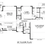 CHD-25186 Beach House Plan – First Floor Plan