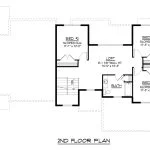CHD-25186 Beach House Plan – Second Floor Plan