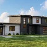 CHD-25186 Beach House Plan – Front Elevation