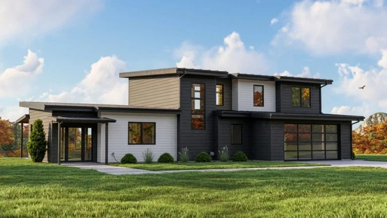 CHD-25186 Beach House Plan – Front Elevation