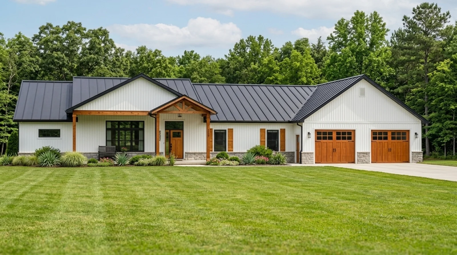 CHD-25190 Contemporary House Plan – Front Elevation