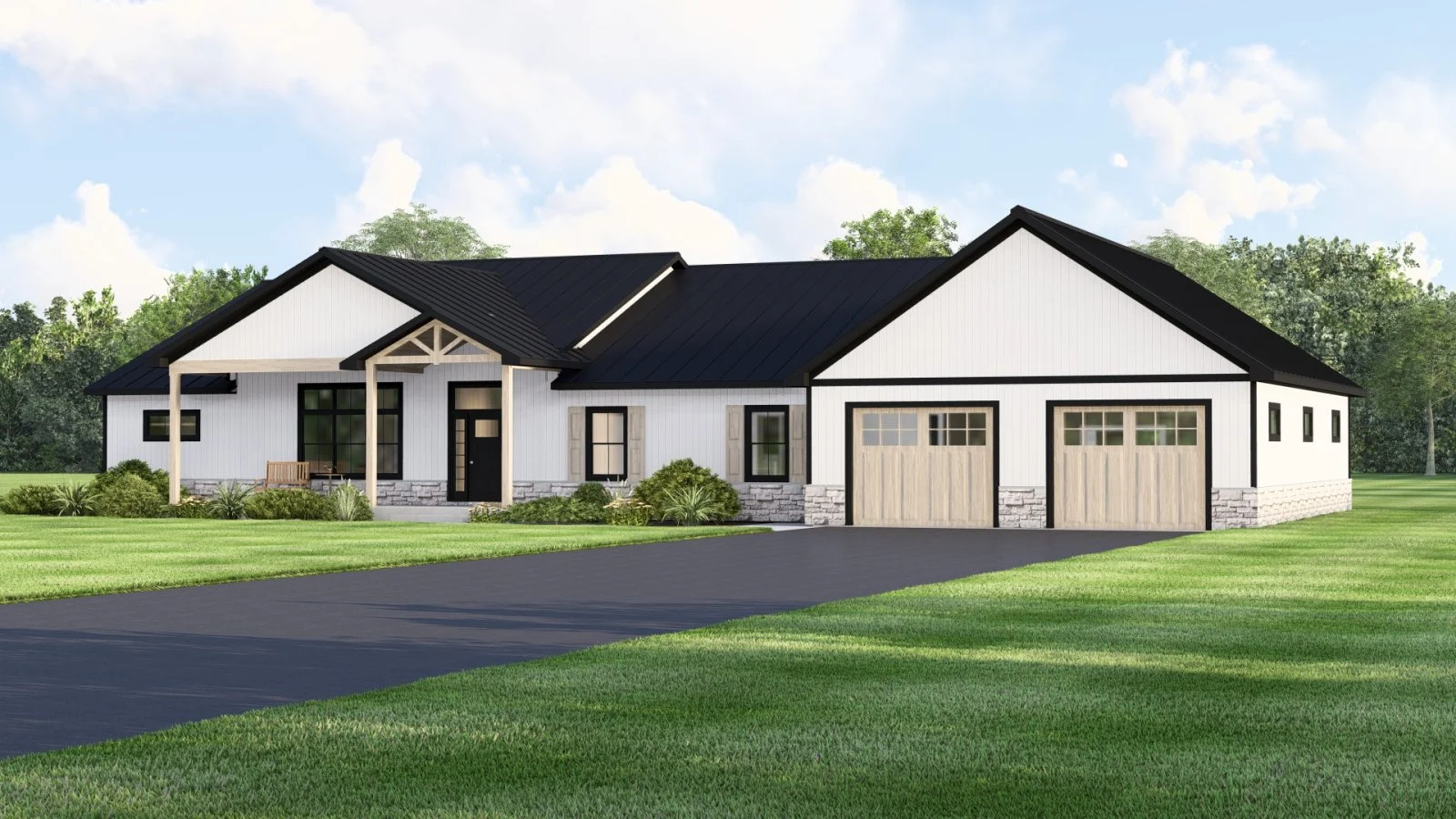CHD-25190 Contemporary House Plan – Photo 1