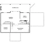CHD-25192 Beach House Plan – Basement Floor Plan