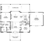 CHD-25192 Beach House Plan – Main Floor Plan