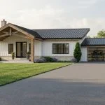 CHD-25192 Beach House Plan – Front Elevation