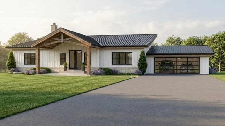 CHD-25192 Beach House Plan – Front Elevation