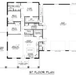 CHD-25196 Barndominium House Plan – First Floor Plan