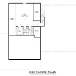 CHD-25196 Barndominium House Plan – Second Floor Plan